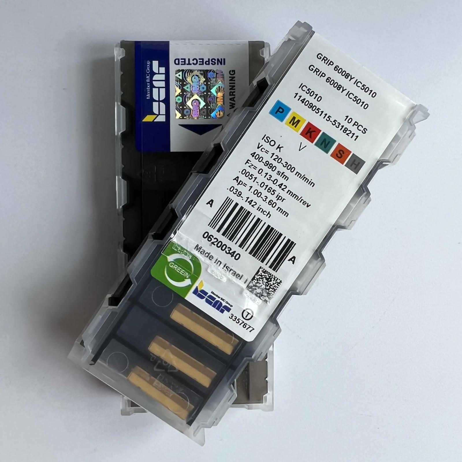 

ISCAR / GRIP6008Y IC5010 /Industrial indexable Carbide Inserts 10 PCS