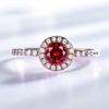 Gica Gema 100% 925 Sterling Silver Engagement Rings For Women Sparkling Zircon Party Fine Jewelry