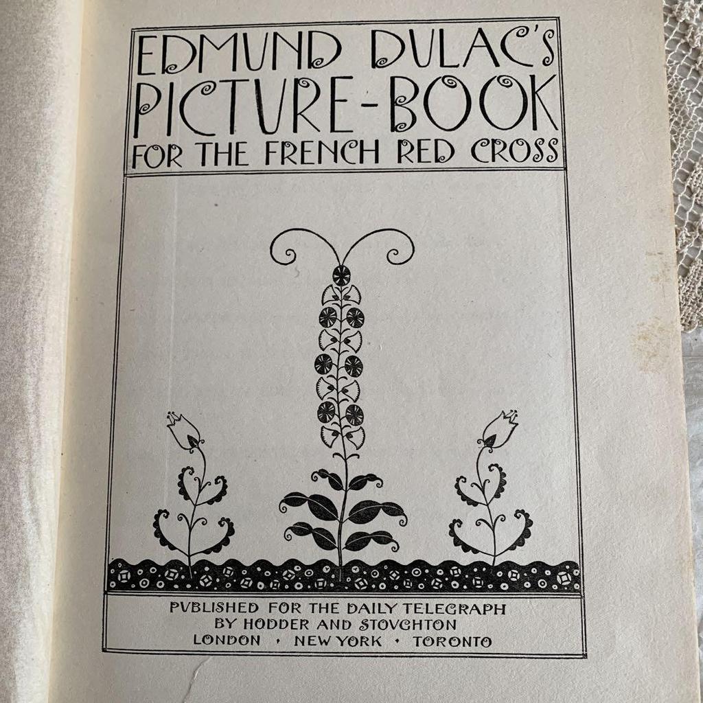 [USED] 1915 Dulac Rare and Beautiful Antique Book, Western Book, Picture Book, Art Book, Children's Book