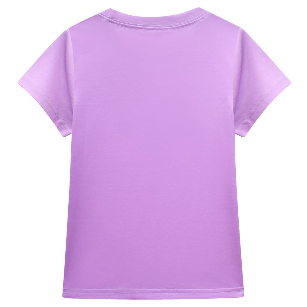 Kids Girls K-POP Demon Star Mira Bear Print Short Sleeves T-shirt Pants Shorts Clothes Sets