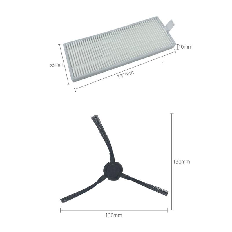 Vacuum Cleaner Robot Replacement Parts Accessories Side Brushes Filter Roller Brush Mop Pad ABS Material for DGN22