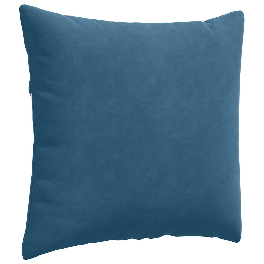 Sofa Cushions 2 Pieces Blue 45 x 45 cm Cord Fabric