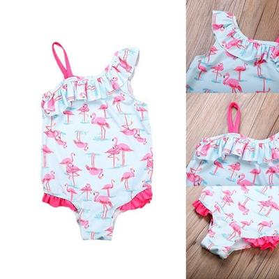 flamingo baby swimsuit