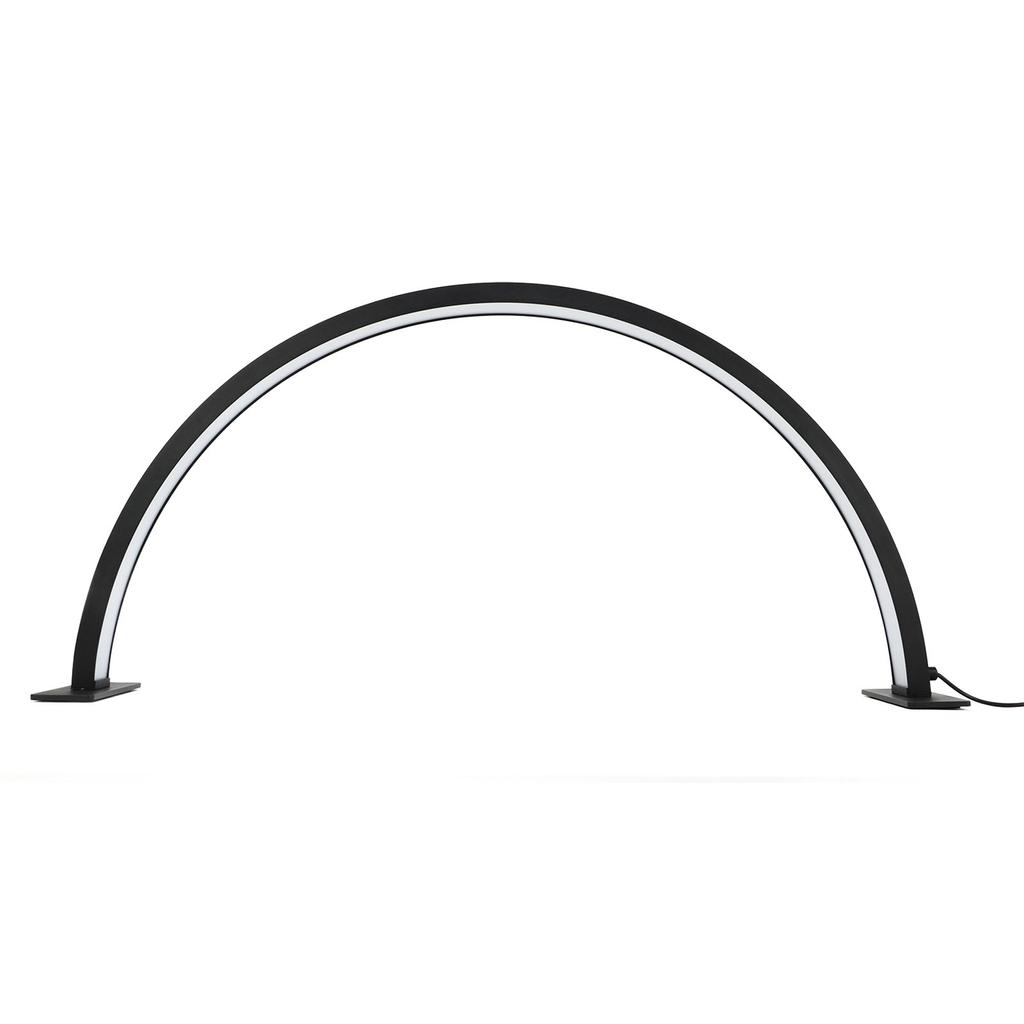 LED Halbmondlicht 35W 28 Zoll Aluminiumlegierung Dimmbare Halbmond Nagel Schreibtischlampe für Wimpern