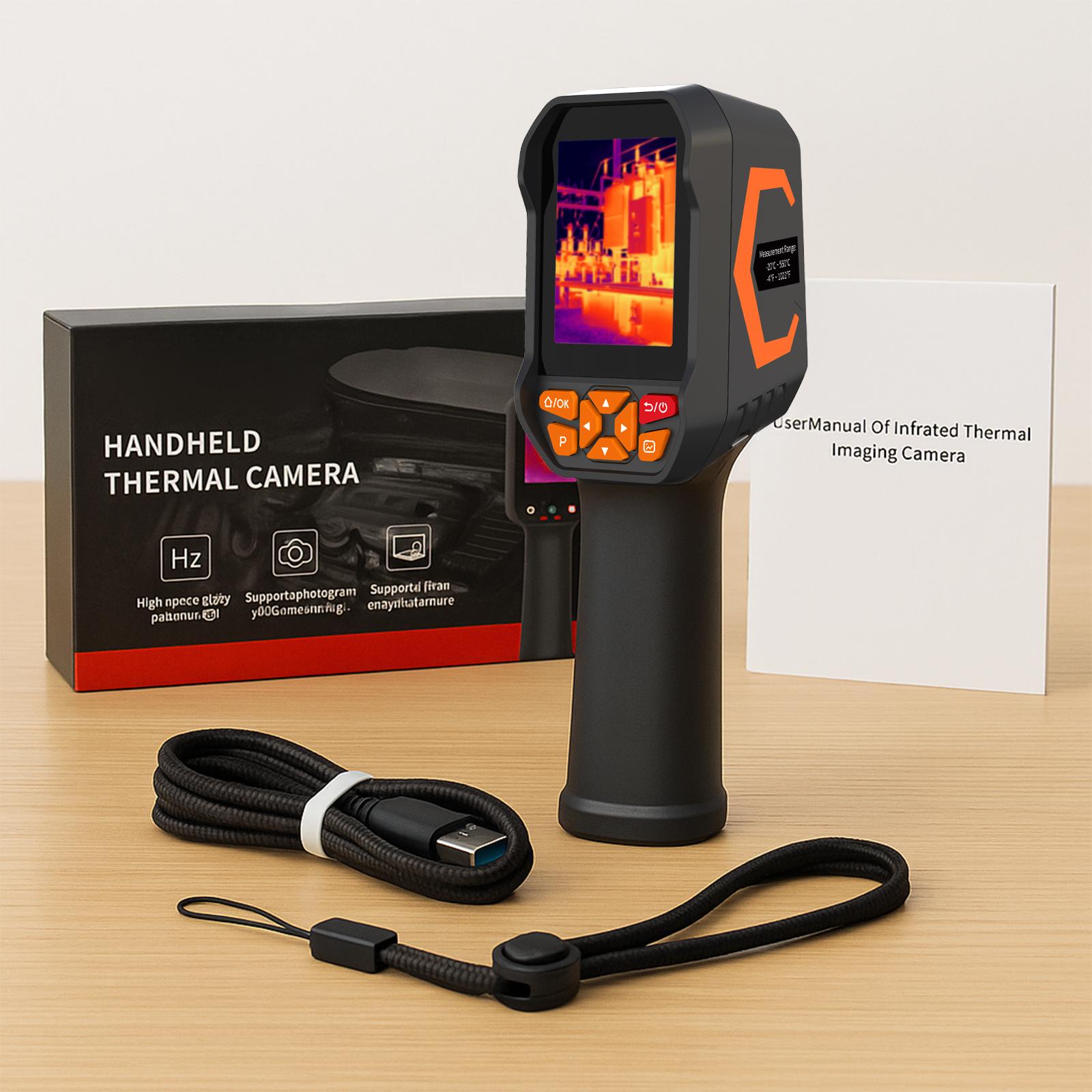 

Тепловизор HOLDPEAK - Инфракрасный тепловизор 256 x 192 Разрешение 8G Память -4°F~1022°F, Тепловизионная камера для ОВК