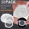 10-200PCS Patch de Bonde de Sol Jetable Anti-Obstruant Filtre Patch Salle de Bain Égout Attrape-Cheveux Cuisine & Salle de Bain Outils d'Obturation