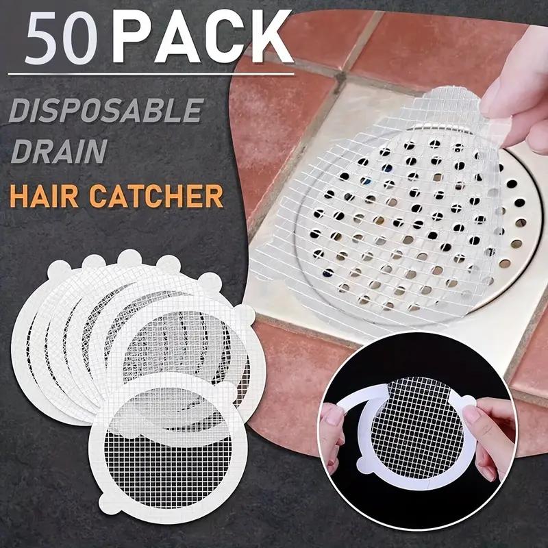 10-200PCS Patch de Bonde de Sol Jetable Anti-Obstruant Filtre Patch Salle de Bain Égout Attrape-Cheveux Cuisine & Salle de Bain Outils d'Obturation