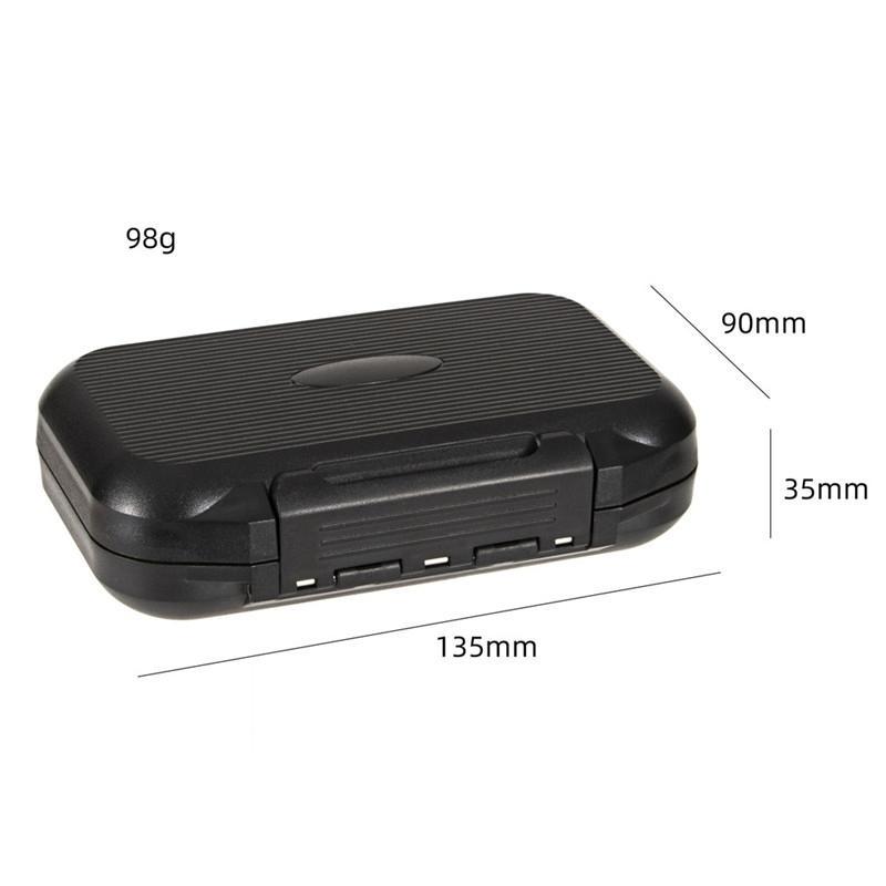 Portable Waterproof Fly Fishing Lure Bait Trout Flies Storage Box Double Sided Fish Lure Container