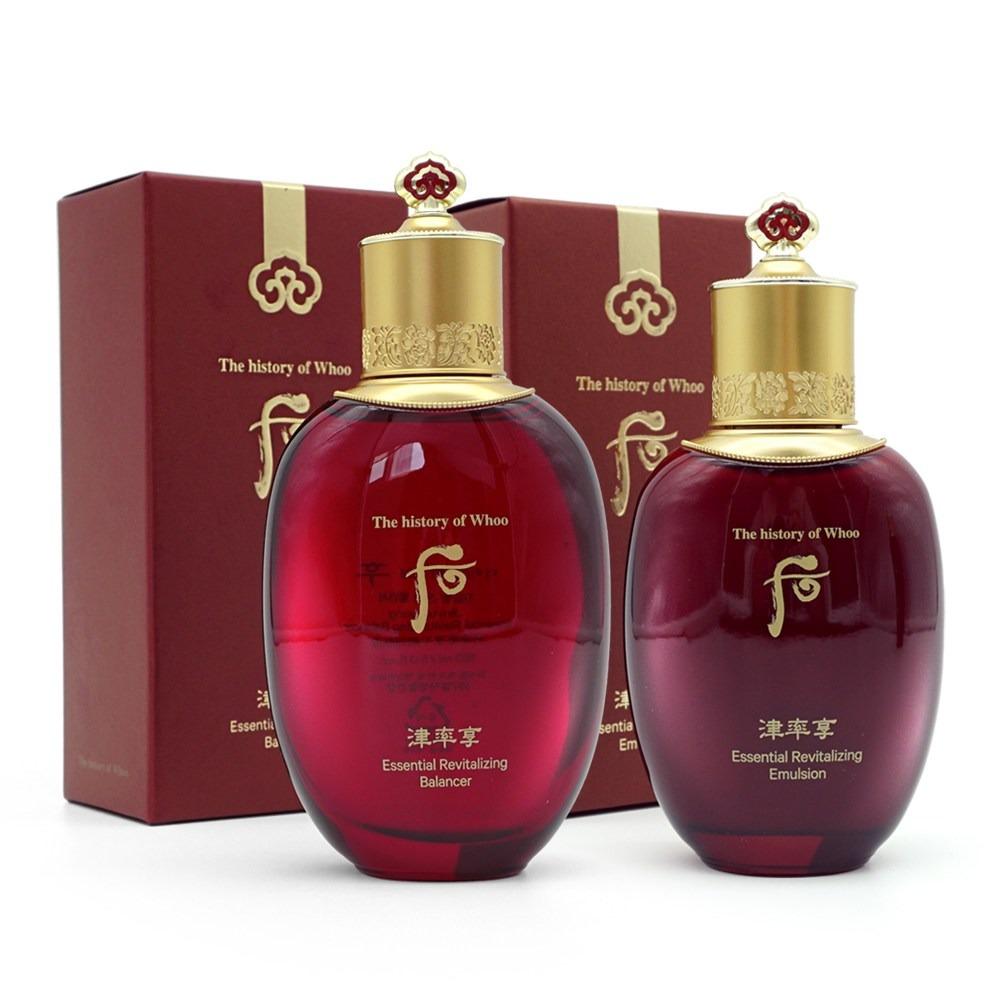 The History of Whoo Jinyulhyang Jinyul Essential Revitalizing Balancer & Lotion Duo Set - Deep Hydration & Anti-Aging Care