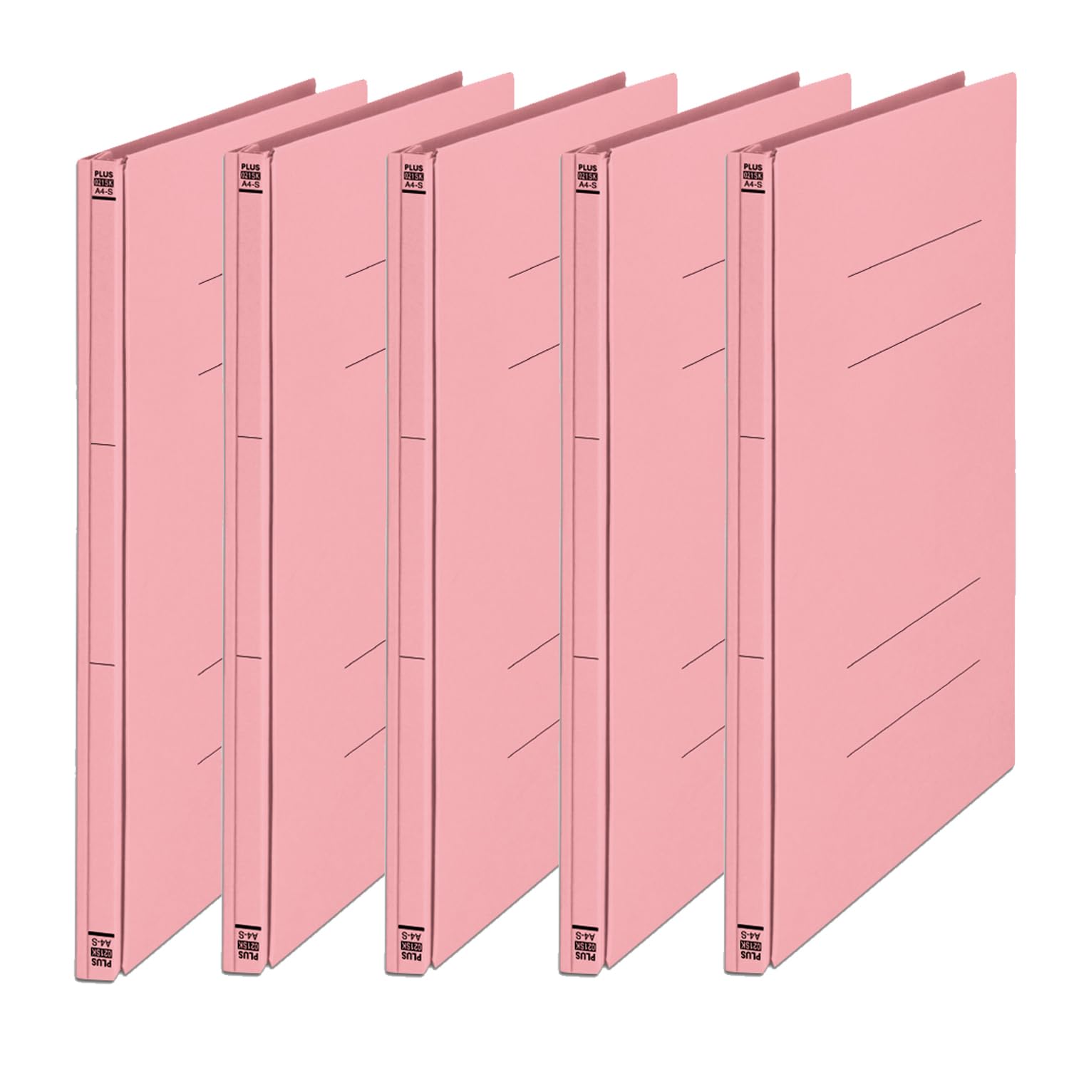 

Plus Flat File A4 Vertical 2 Holes Back Expandable Cenovus Thinning Wood 5 Books Pink