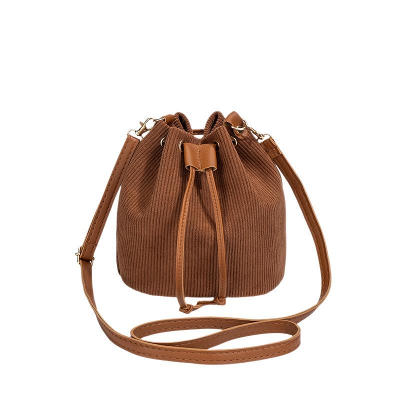 Niche Design Chinese Bag Women's Fashion Shoulder Handbag Messenger Bag Chain Bucket Women's Bag