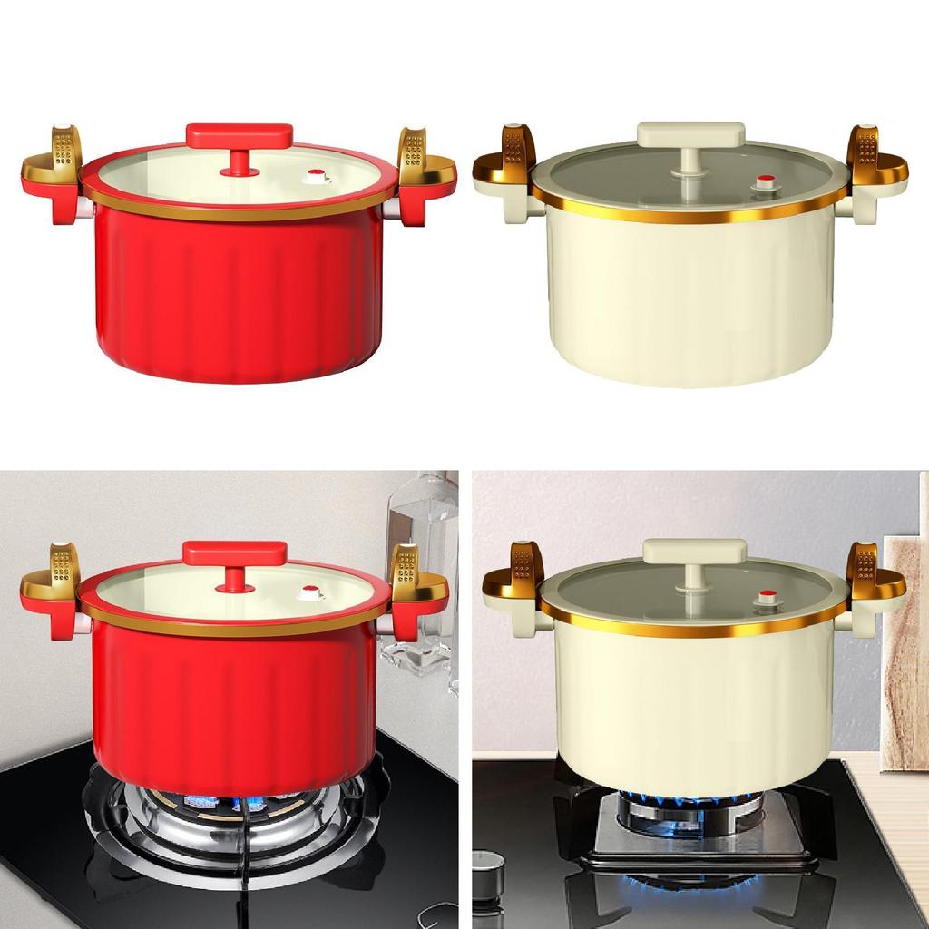 Micro Pressure Pot 7L Heat Resistant Soup for Milk Pasta Noodle Cereals
