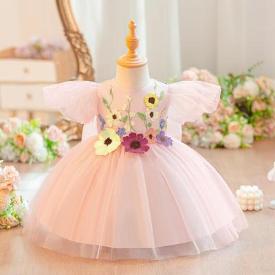 High-End Prinzessin Geburtstagskleid im chinesischen Stil für einjähriges Mädchen (Neue Sommerkollektion 2025)
