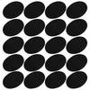 10 Pairs Iron Patches Flocking Adhesive Oval Sleeve Elbow Knee Cloth Repair DIY Decoration10 Pairs of Black