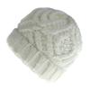 Women's Autumn Winter Wool Hat Diamond Plaid Soft Coarse Knitted Cap EMA