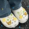 Luxury Kitty-Themed Crocs Accessory Set: Removable Decorative Buckles for Girls' Sandals
