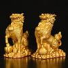 1pair Feng Shui Fortune Kirin Ornament Home Living Room Entrance Office Decoration