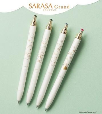 Moomin Part 2 x ZEBRA SARASA Grand Knock Gel Ink ballpoint pen Limited Set 4