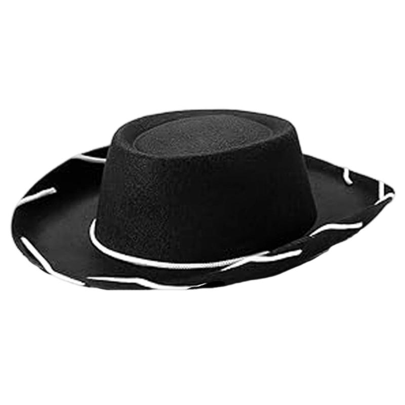 Western Cowboyhüte mit verstellbarem Band Braune Farbe Verstellbare Passform Strapazierfähiges Material für Outdoor-Themenpartys