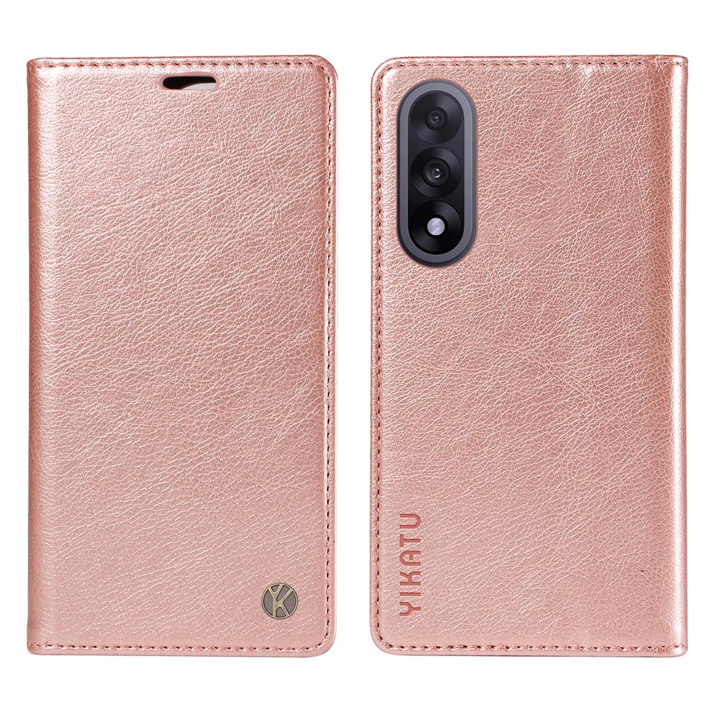 For OnePlus Nord 5 5G/OnePlus Ace 5 Ultra 5G Wallet Case YIKATU YK-006 Magnetic Closure Leather Phone Cover Litchi Texture