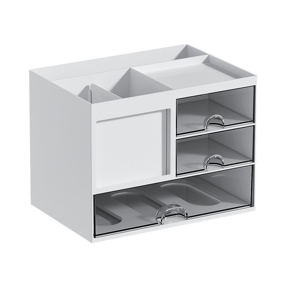 Reasonable Partition Drawer Storage Box Plastic Pen Holder Multipurpose Desk Organizer  School