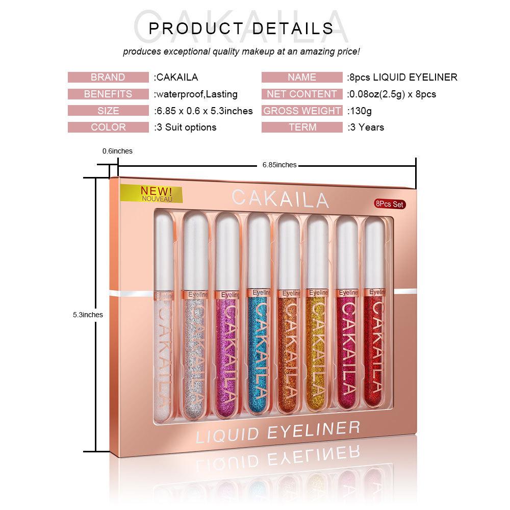 Notice: CAKAILA 8-Color Eyeliner Set - Foreign Trade Only