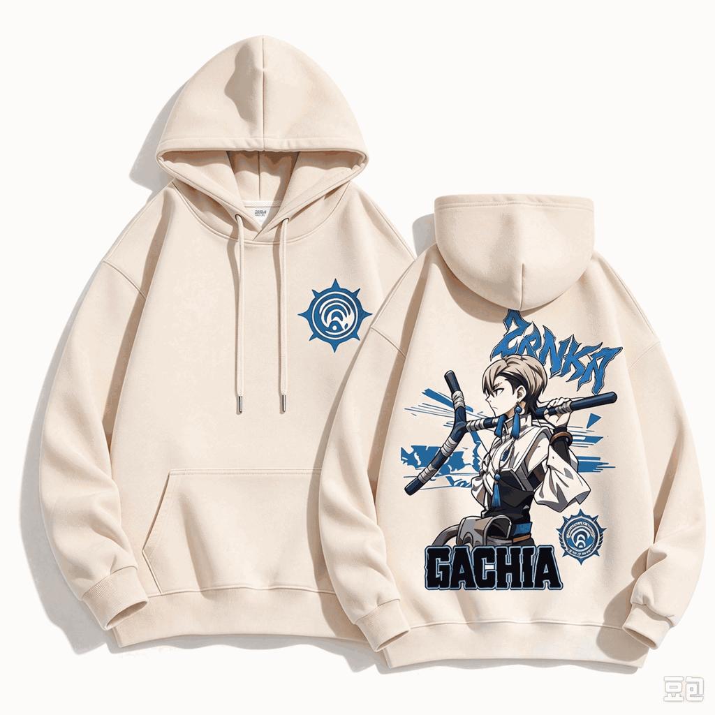 Gachiakuta Zanka Nijiku Graphic Hoodie Unisex Casual Pullover Sweatshirt Anime Fans Long Sleeve Loose Streetwear Hooded Tops Men Women