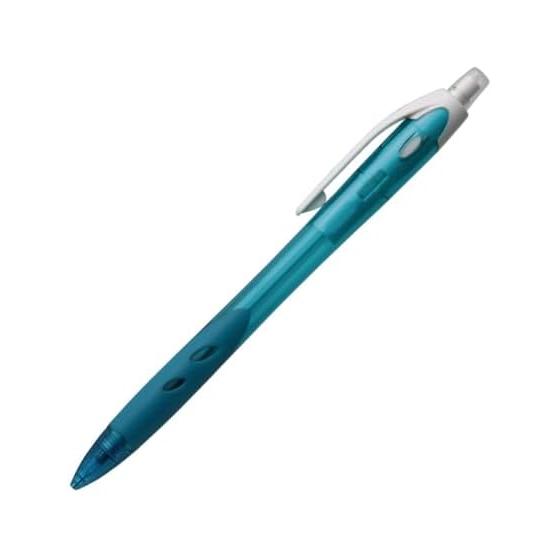 Pilot RexGrip Mechanical Pencil, 0.5mm, Peacock Green, 10-Pack, HRG100R10PG, Comfortable Non-Slip Grip, Slide Guide Pipe, Knock Type, Recycled Resin,