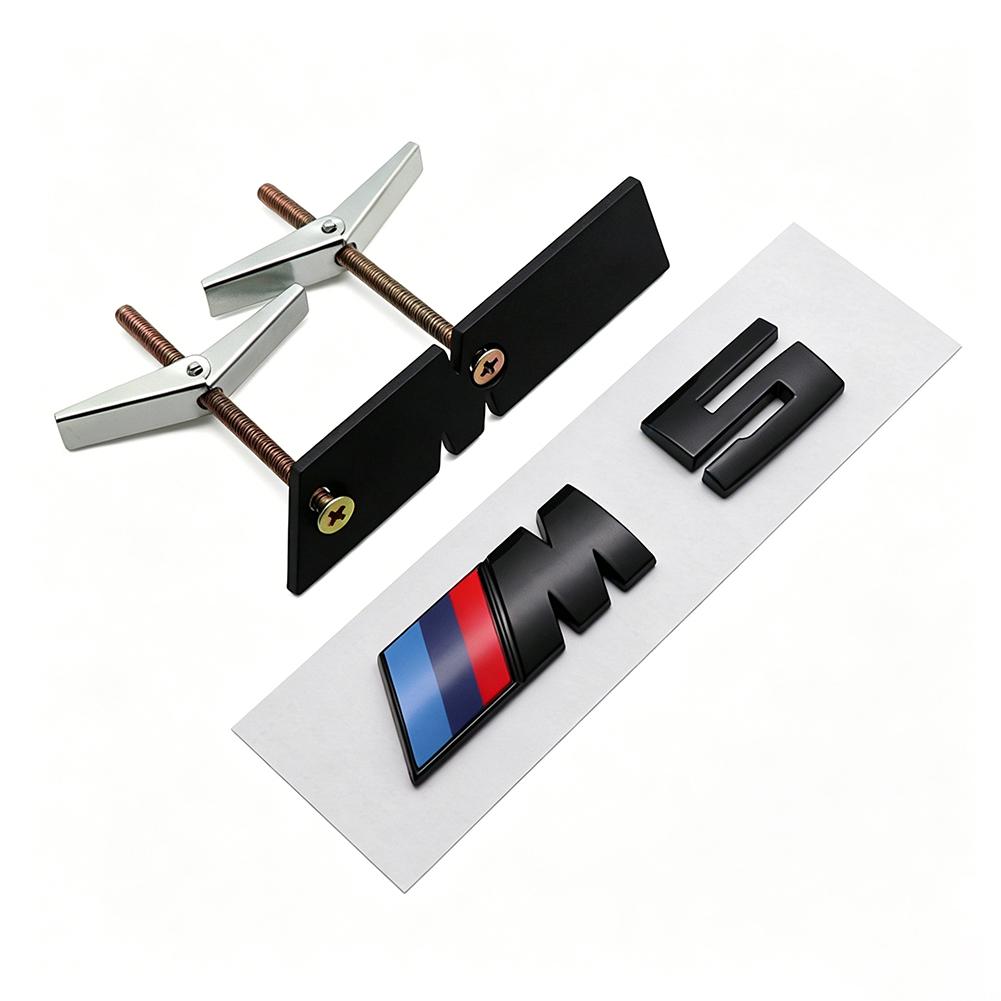 QXFA9 1Pcs M Logo 3D ABS Car Styling Front Grille Badge Emblem Accessory For BMW M M2 M3 M4 M5 M6 G80 G06 G07 G42 G14 G15 G16 F82 F20