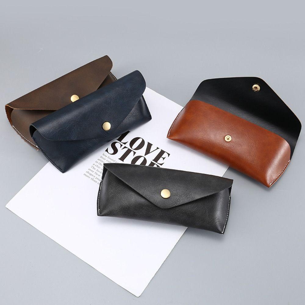 

Чехлы для очков из искусственной кожи, устойчивые к сжатию футляр для очков, портативный футляр для очков для мужчин