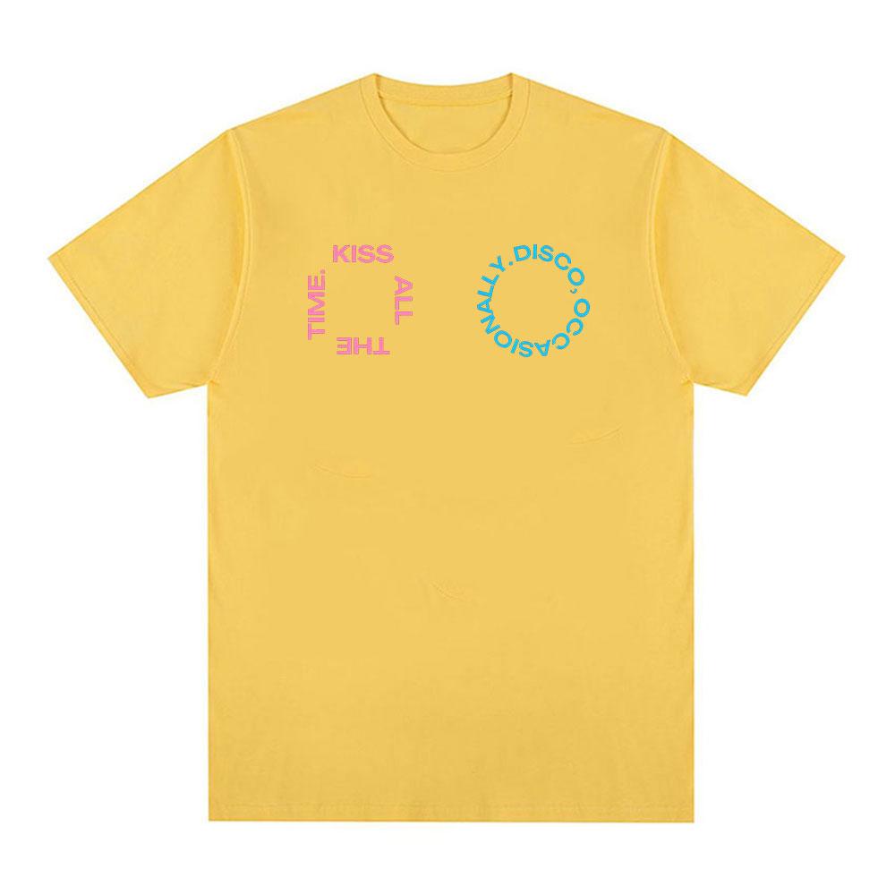 

Harry Styles Kiss All Time Disco Occasional Tour 2026 Summer Printed Harajuku Mens Womens Oversized Tshirt Cotton Tshirt S