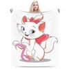 Aristogatos Marie Gato Mantas Tejidas Rosa Lana Manta de Tiro Verano Aire Acondicionado Portátil Suave Cálido Colcha