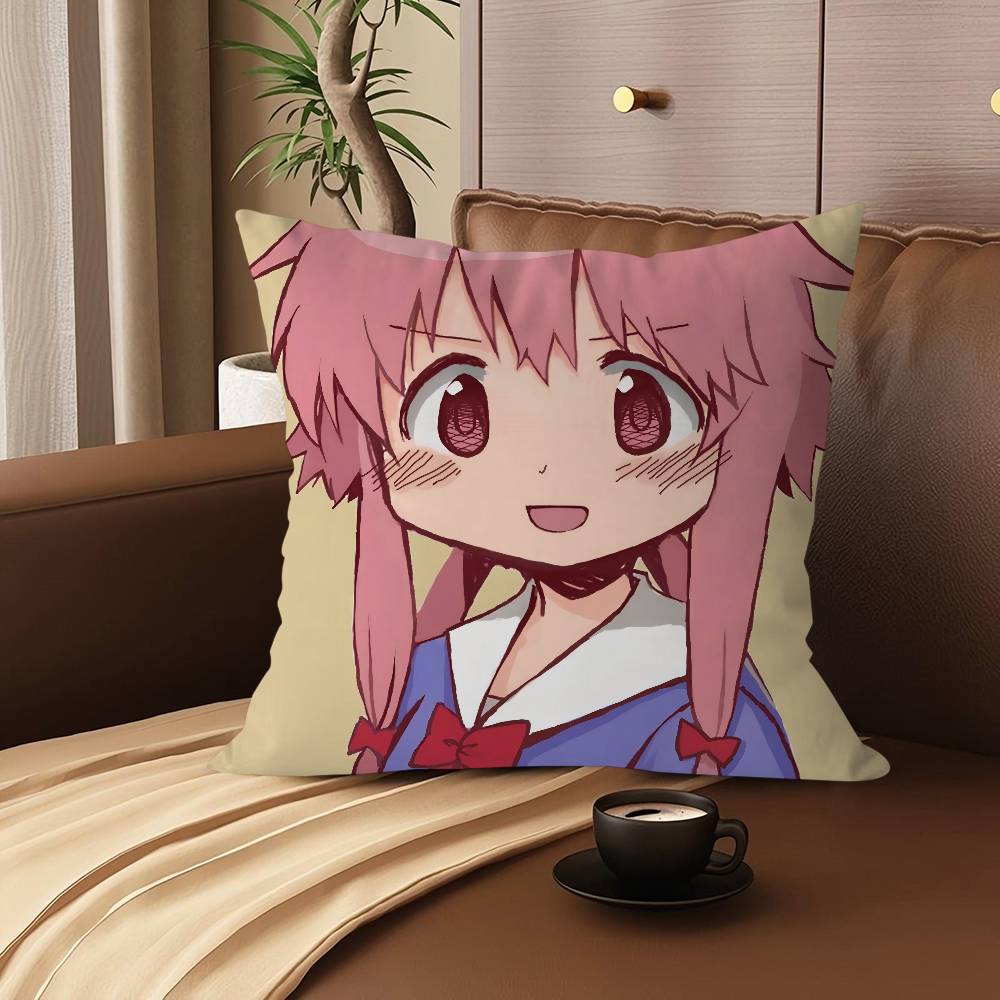 F-Future D-Diary Cartoon Animation Cushion Cover Pillowcase Upholstery Sofa Throw Pillow Home Decor Pillowcas