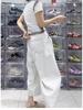 Women's Summer Wide-Leg Jeans: Loose Fit, Large Size, Pear-Shaped Friendly, Slimming Hip-Covering, All-Match Straight Pants