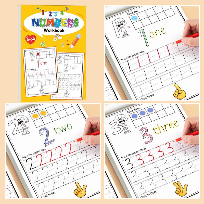 Digital matematikskriv- och koncentrationsbok för småbarn 0-3 år: Gränsöverskridande tidig utbildning