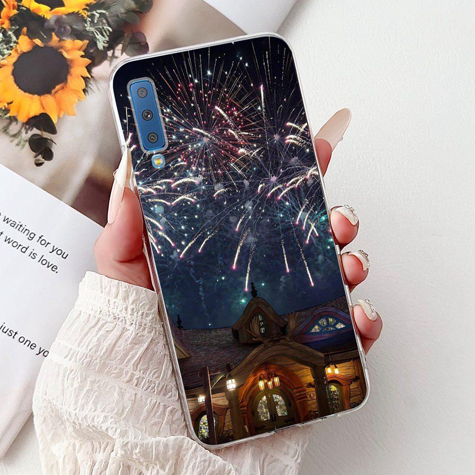 Για Samsung Galaxy A7 (2018) Θήκη Χαριτωμένη Γάτα Μόδα Ζωγραφισμένο Κάλυμμα Μαλακές Θήκες Σιλικόνης Για Samsung A7 A750F 2018 Fundas