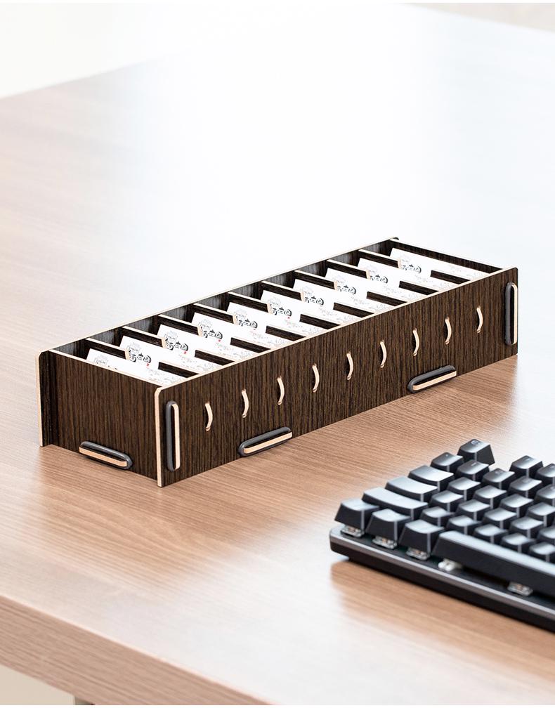 Creative Large Capacity Business Card Holder & Organizer Box