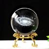 3D Laser-Engraved Crystal Ball: Galaxy Rose & Little Prince Gift