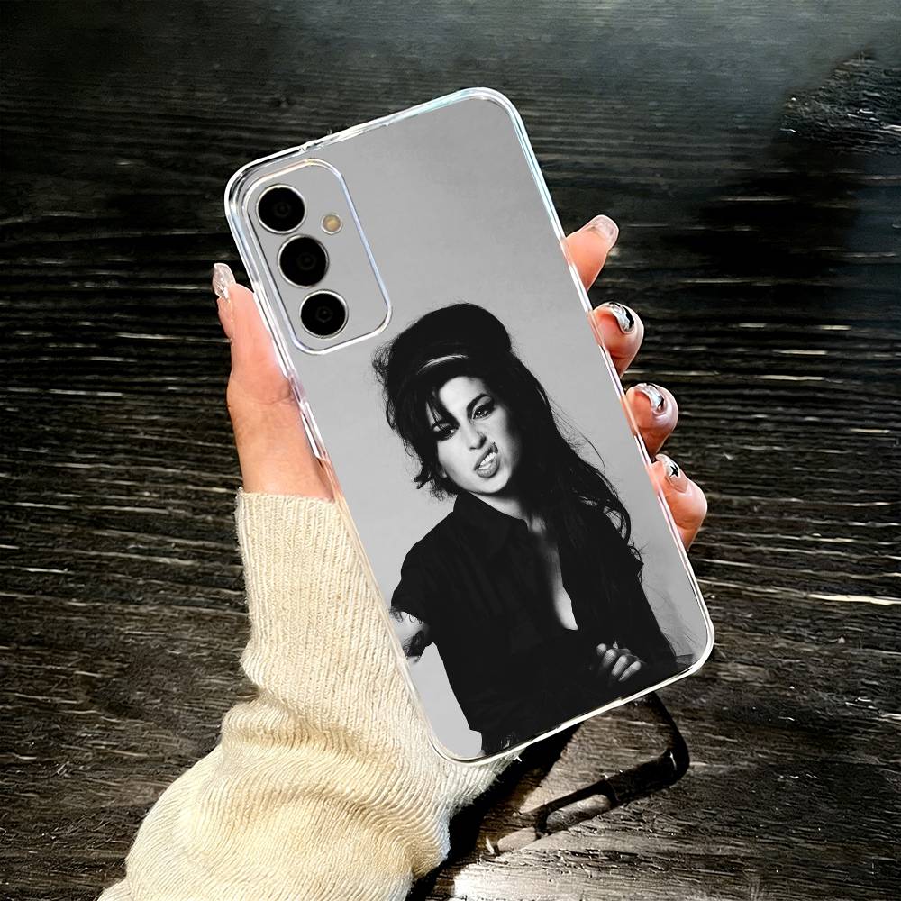 Amy Winehouse Phone Case For SamsungA10,12,20,21S,30,31,40,50,51,52,70,71 Transparent Cover Samsung a12