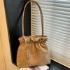 New Trendy Fashion Shoulder Bag Casual Oblique Span Bag Is Now Popular Simple Pleated Bucket Bag Women