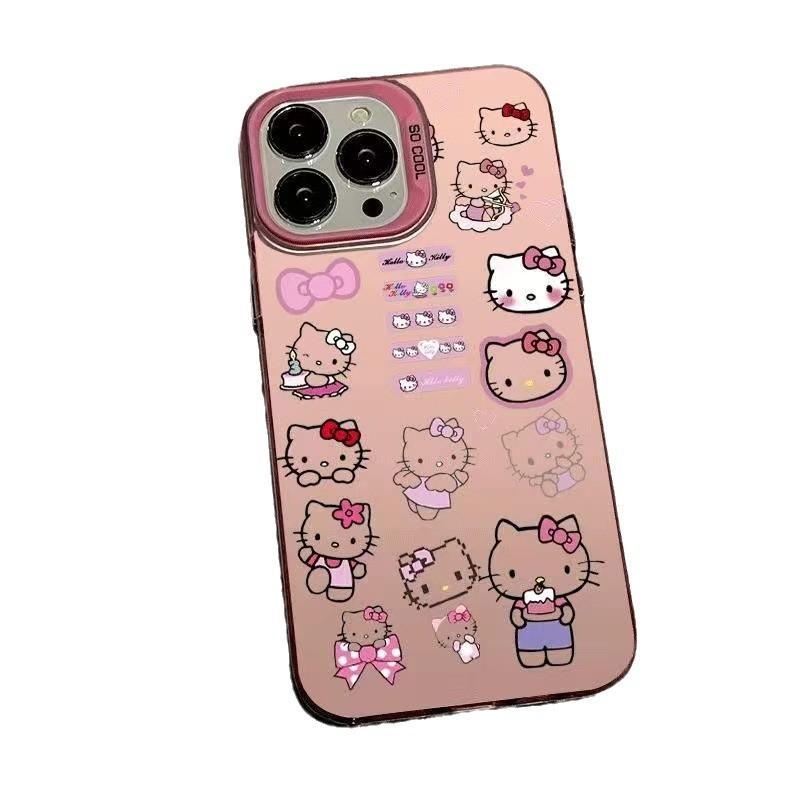 KT cat applies to Apple 15Promax mobile phone case iPhone16 cute 14 new 13 girls 17 cartoons