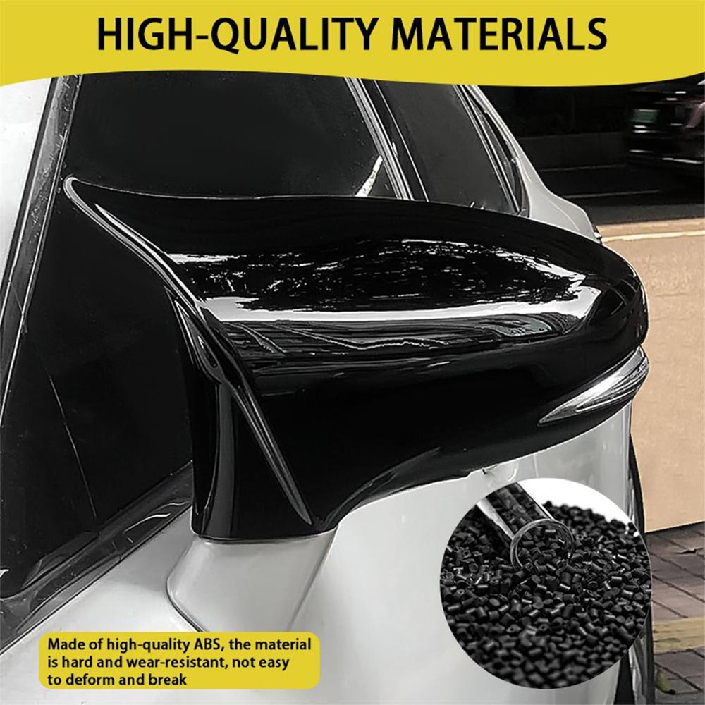 M-Horn Glänzend Schwarze Spiegelkappen für Lexus IS RC 200 300 350 450 2014-2020