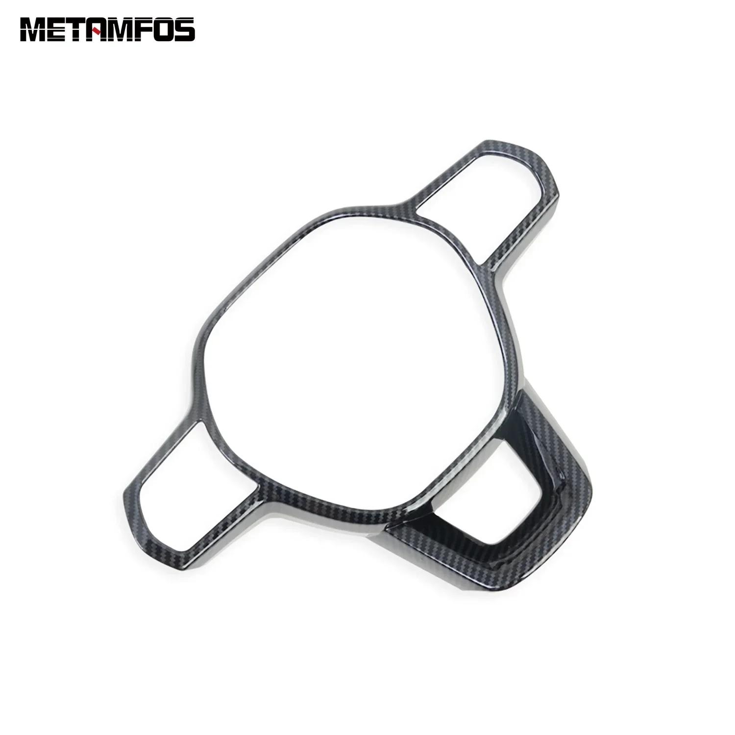 Accessories For Honda Civic 11th -2025 Integra -2025 Carbon Fiber Steering Wheel Cover Molding Trim Decoration Frame Carbon Fiber Plastic