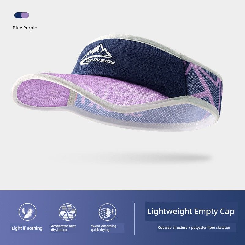 

Lure Hat Men s Fishing Professional Marathon Sports Absorb Sweat Running Quick-Drying Duck Tongue Air Top Sun Protection Cover Sun XMZ280 Blue Purple All yards