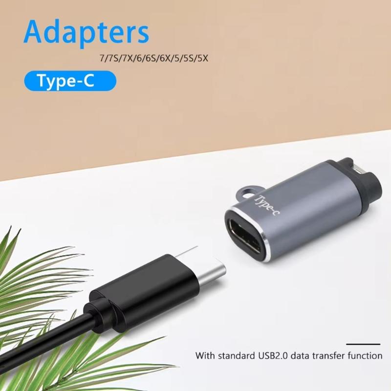 Type C/8Pin/5Pin/DC5521 Charging Adapter for 7/6/5 Smartwatches for Efficient and Stable Power Supply