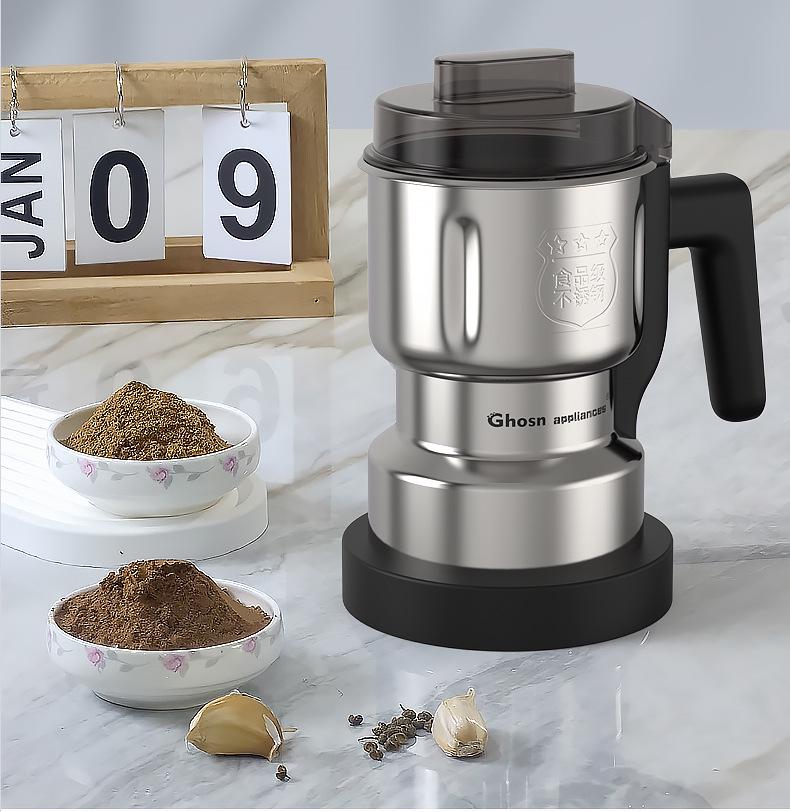 Elektrische Kaffeemühle aus Edelstahl 110V/220V: Multifunktionaler Haushaltszerstäuber zum Pulverisieren