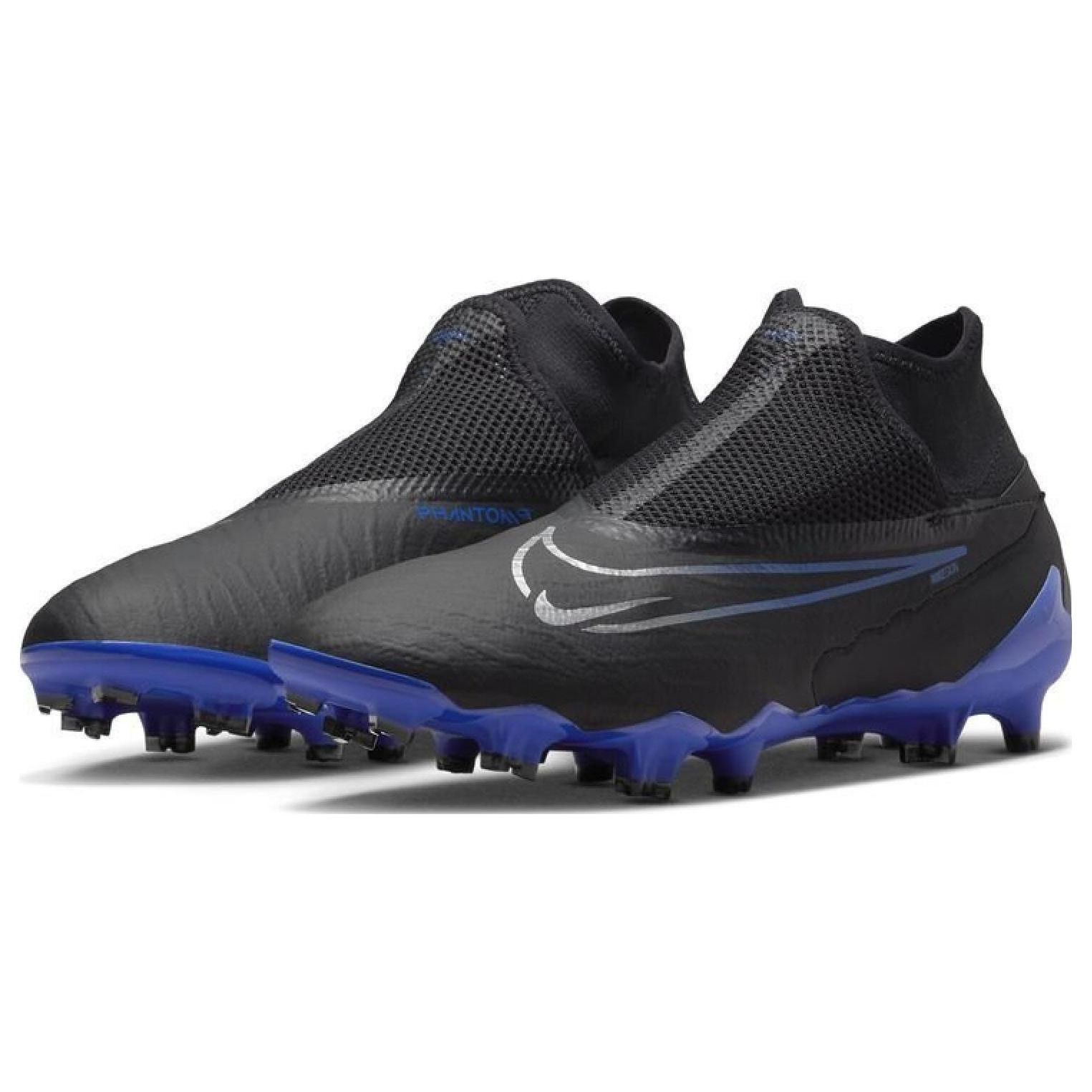 Мужские кроссовки Nike Phantom GX Pro DF FG Shadow Pack черные Hyper-Royal Chrome — фото 3