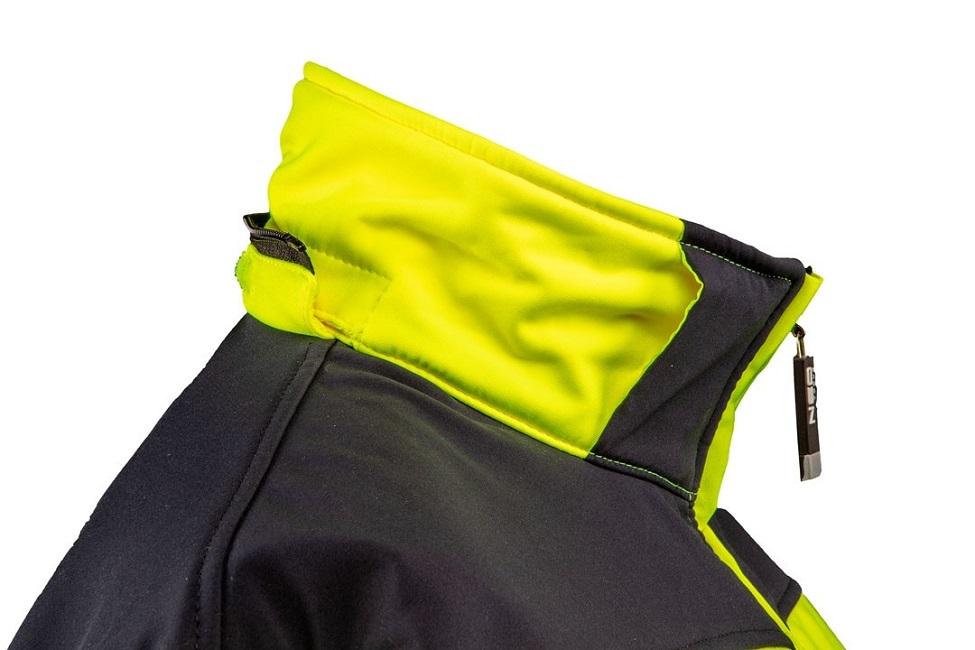 High Visibility Softshell Jacket With Hood Yellow L - T N81-700-L