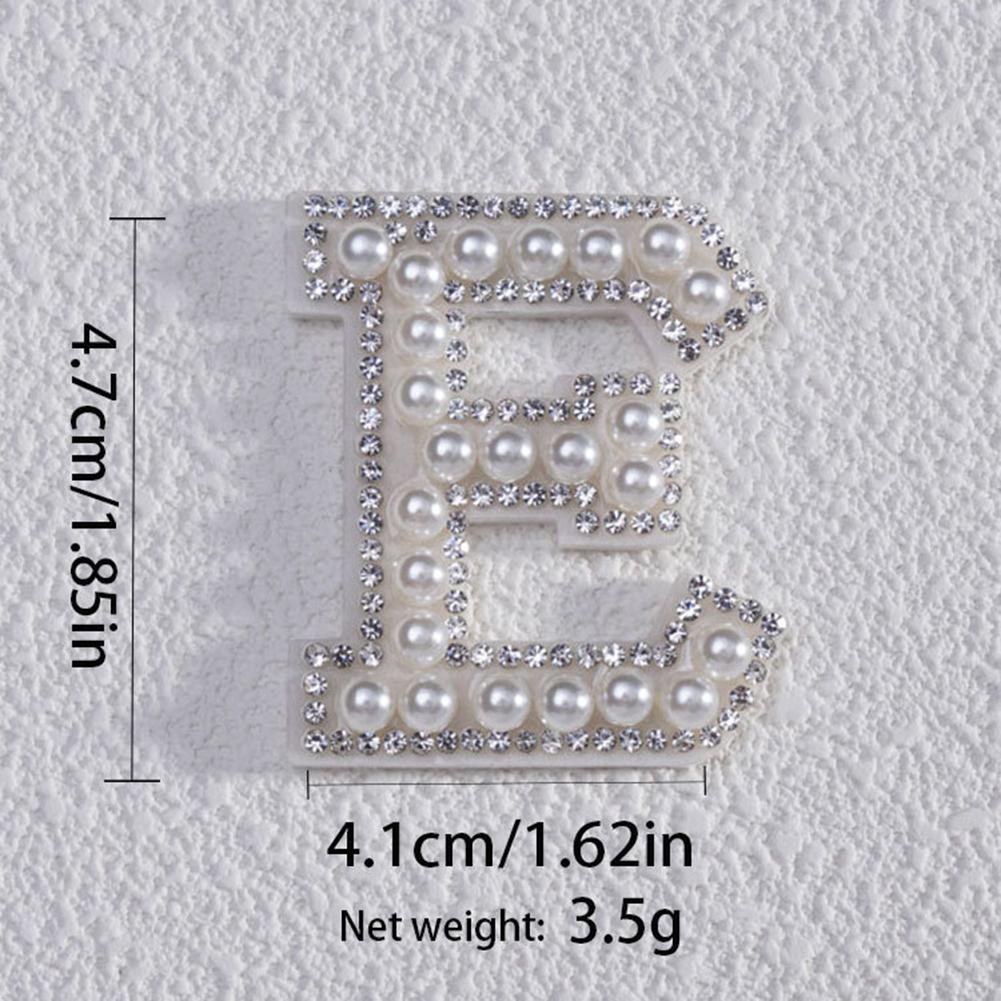 Pearl Letters Clothes Letter Alphabet Embroidery Sparkle
