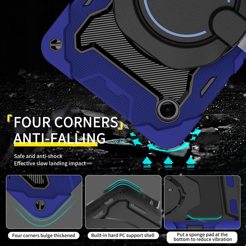 Capa para Samsung Galaxy Tab A11 com Suporte PC + Silicone à Prova de Choque Capa Robusta para Tablet